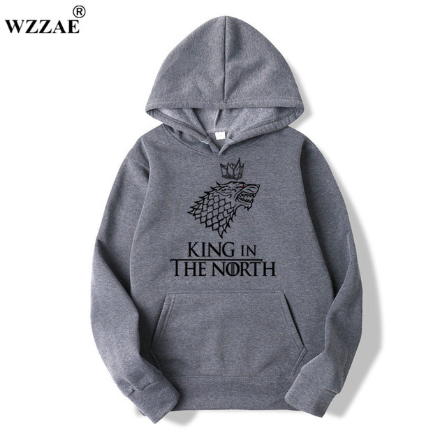 Game of Thrones Wolf худи Poleron Hombre Модная уличная одежда Хлопковая толстовка Пуловер Мужчины женщины Худи Свитшоты мужские Толстовки