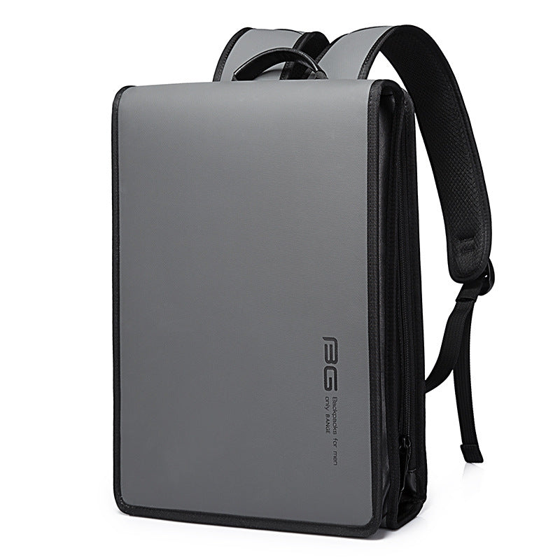 BANGE New Men's Backpack Business Computer Backpack College Student Waterproof Casual Schoolbag Backpack