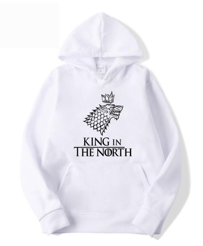 Game of Thrones Wolf худи Poleron Hombre Модная уличная одежда Хлопковая толстовка Пуловер Мужчины женщины Худи Свитшоты мужские Толстовки