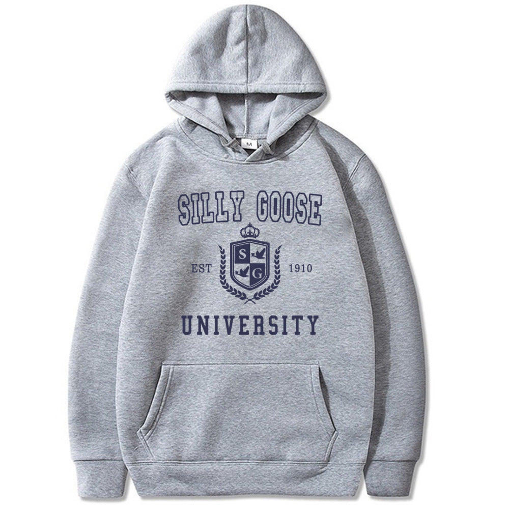 Hoodie Silly Goose University printed hoodie loose fit