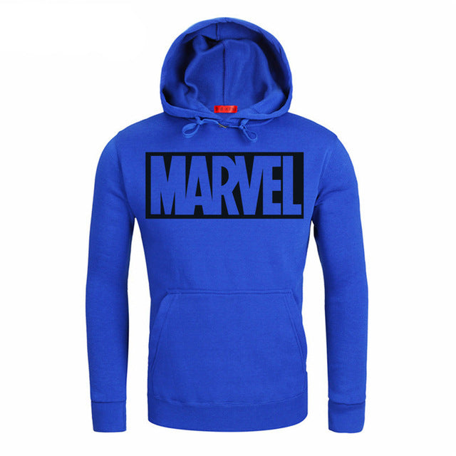 MARVEL Red Letter Printing Fashion Mens Hoodies Autumn Winter Brand Sweatshirts Men Top Coat Male Hooded Sweatshirt MARVEL