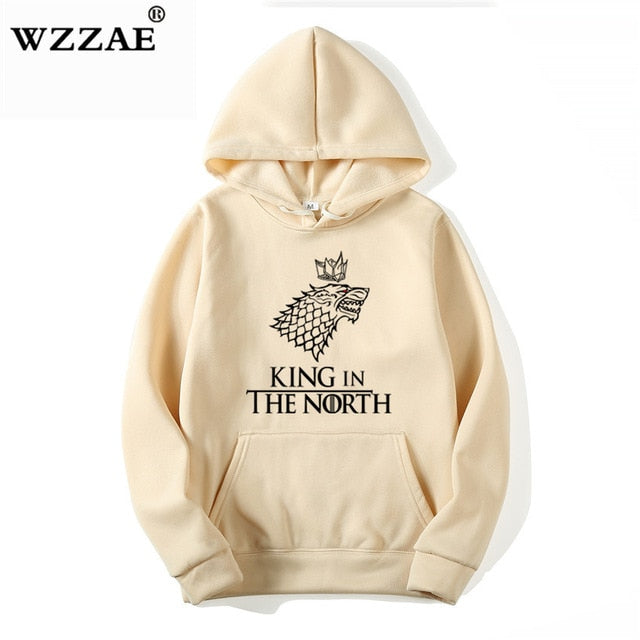 Game of Thrones Wolf худи Poleron Hombre Модная уличная одежда Хлопковая толстовка Пуловер Мужчины женщины Худи Свитшоты мужские Толстовки